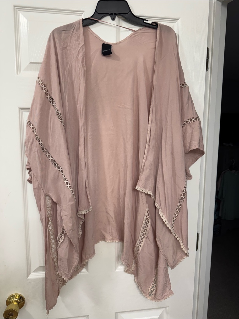 Blush Pink Lightweight Draped Kimono